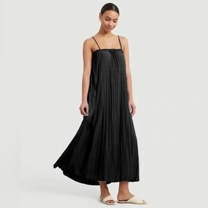 MODERN CITIZEN Solange Crinkled Maxi Dress Size Large
